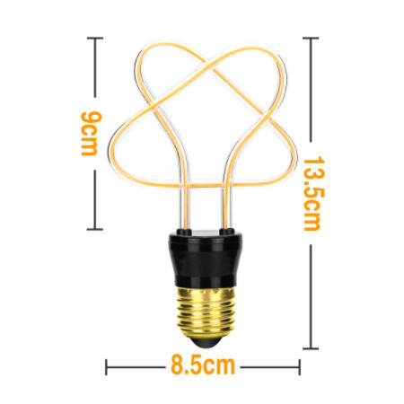 Romantic Special-Shaped Color Bulb E27 Large Screw Energy-Saving Lamp