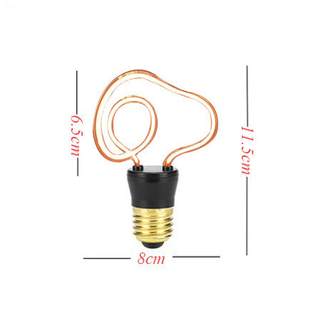 Romantic Special-Shaped Color Bulb E27 Large Screw Energy-Saving Lamp